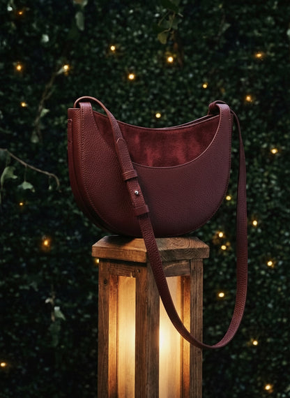 Sac Luna en cuir de luxe femme |    MAISON CRISTINO